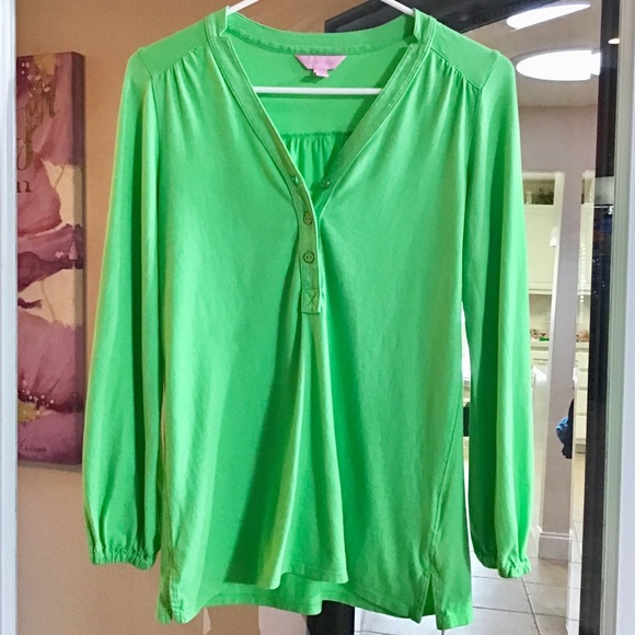 Lilly Pulitzer Tops - ❌❌SOLD❌❌Lilly Pulitzer Green Casual Top, Sz Xs-S